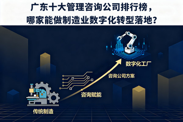 廣東十大管理咨詢公司排行榜，哪家能做制造業(yè)數字化轉型落地？